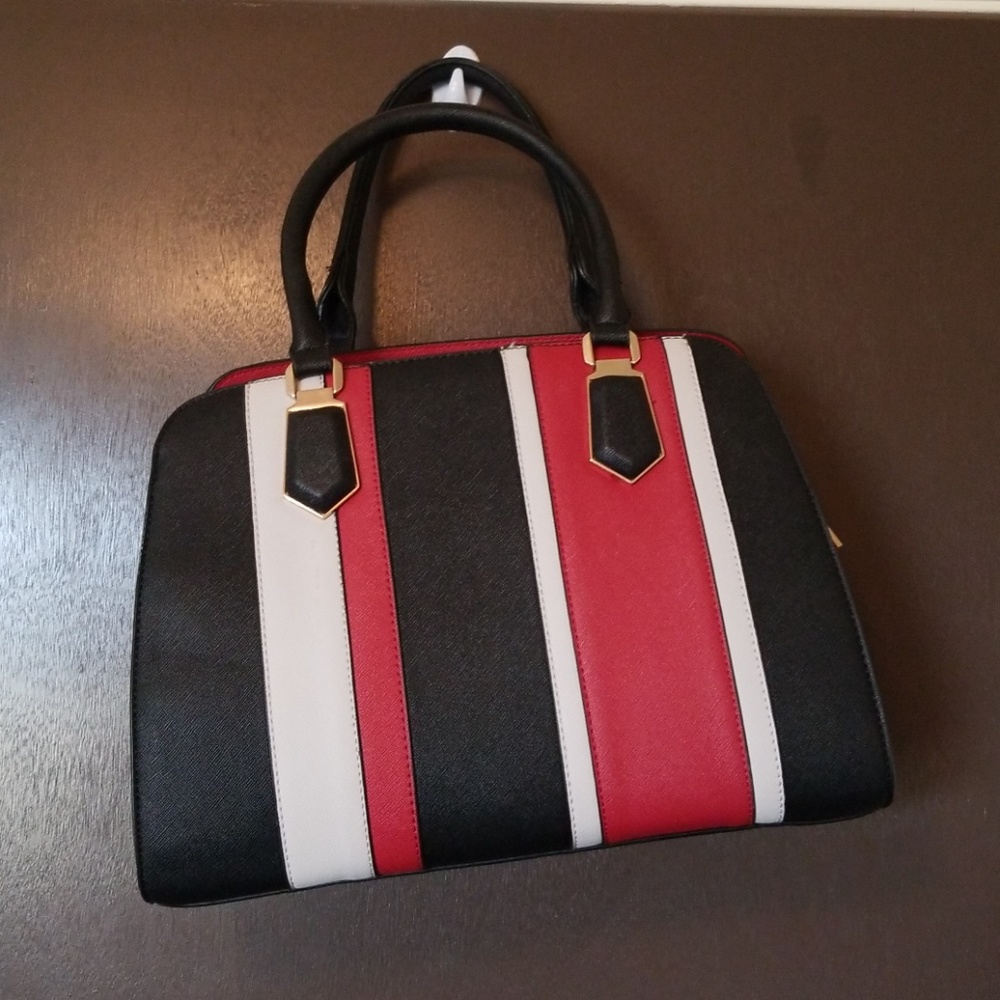 Striped purse